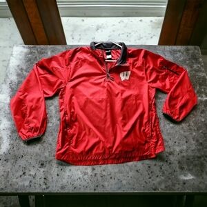 GEN2 Windbreaker with WISCONSIN BADGERS logo Size XL